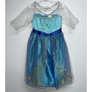 Disney Frozen Elsa Halloween Costume Dress Girls Size 4-6X A